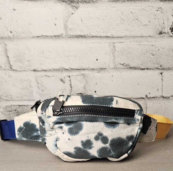Zara Tie Dye Belt Bag Colorblock Strap Festival Waist Pack - Picture 4 of 13